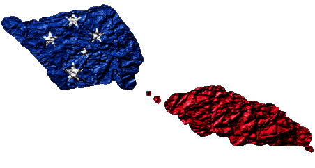 carte Samoa Océanie Drapeaux 
