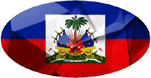 Ovale Haiti America Bandiere 
