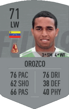 Yohandry Orozco Venezuela F I F A - Karten Spieler Videospiele Multimedia 