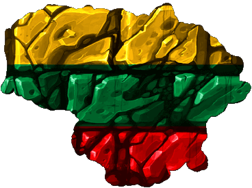 Map Lithuania Europe Flags 