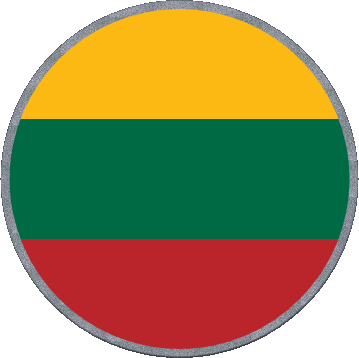 Tondo Lituania Europa Bandiere 