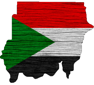 Map Sudan Africa Flags 