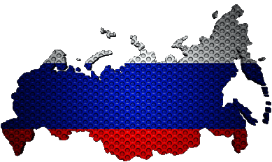 Mapa Rusia Europa Banderas 