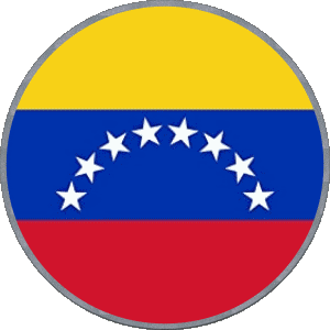 Rond Vénézuéla Amériques Drapeaux 