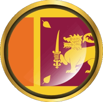 Round Sri Lanka Asia Flags 