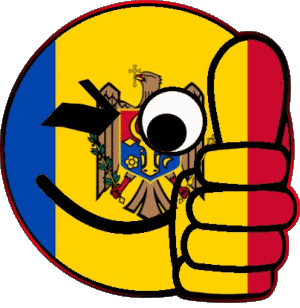 Smiley - OK Moldova Europe Flags 