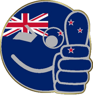 Smiley - OK New Zealand Oceania Flags 