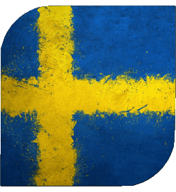 Square Sweden Europe Flags 