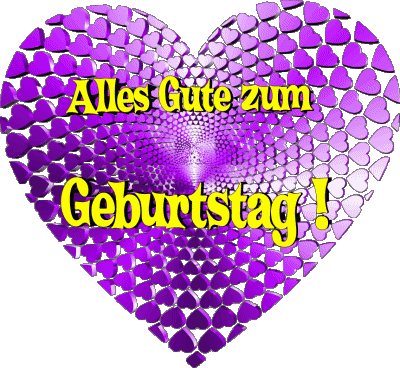 008 Herz Alles Gute zum Geburtstag Alemán Mensajes 