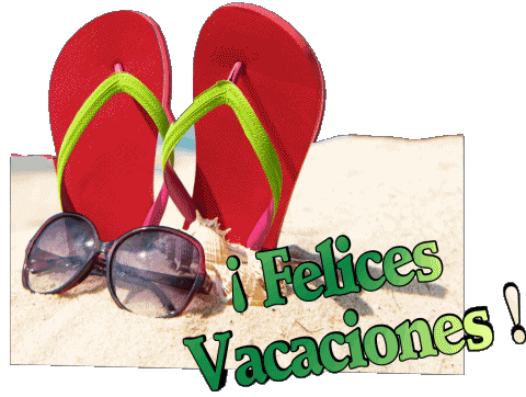 08 Transparenter Hintergrund Felices Vacaciones Spanisch Nachrichten 