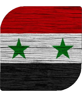Square Syria Asia Flags 