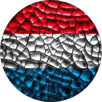 Rond Luxembourg Europe Drapeaux 