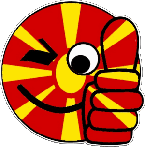 Smiley - OK Mazedonien Europa Fahnen 