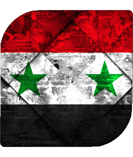 Carré Syrie Asie Drapeaux 