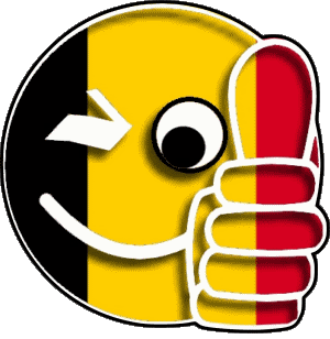 Smiley - OK Belgium Europe Flags 