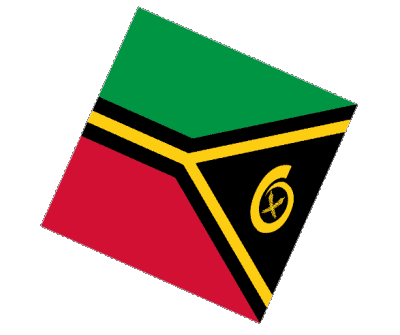 Sphere - Cube Vanuatu Oceania Flags 