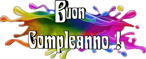 012 Transparenter Hintergrund Astratto - Geometrico Buon Compleanno Italienisch Nachrichten 