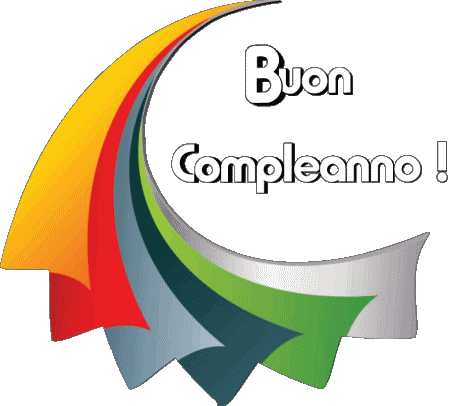 019 Fond Transparent Astratto - Geometrico Buon Compleanno Italien Messages 