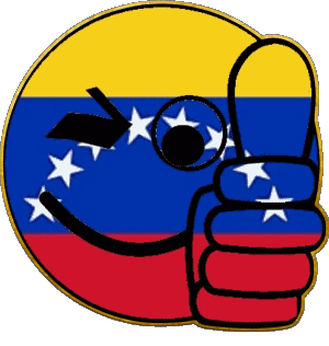 Smiley - OK Venezuela America Flags 