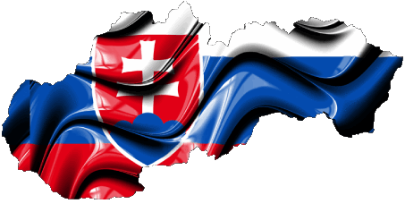 Mapa Eslovaquia Europa Banderas 