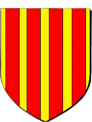 Blasón-Blasón Pyrenees Orientales 66 Departamentos - Ciudades Francia Banderas 