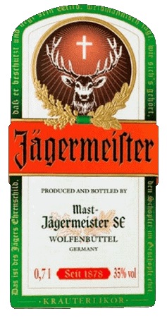 2011-2016-2011-2016 Jagermeister Digestivo -  Licores Bebidas 