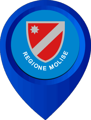 Perno di posizione Molise Italia Europa Bandiere 