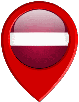 Epingle de Localisation Lettonie Europe Drapeaux 