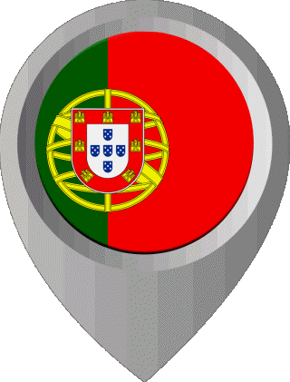 Location Pin Portugal Europe Flags 
