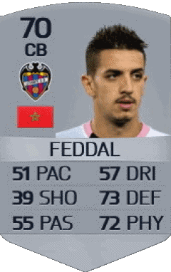 Zouhair Feddal Marocco F I F A - Giocatori carte Videogiochi Multimedia 