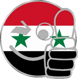Smiley - OK Syria Asia Flags 