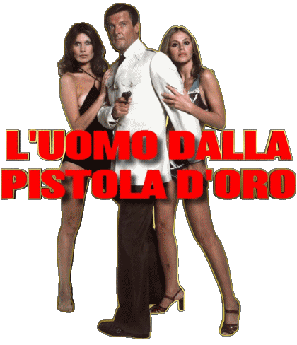 Logo Italiano L'uomo dalla pistola d'oro James Bond 007 Film Internazionale Multimedia 