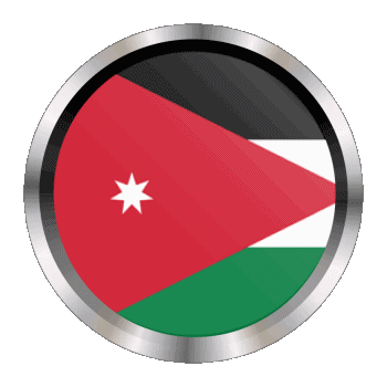 Rund - Ringe Jordan Asien Fahnen 