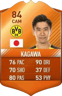 Shinji Kagawa Giappone F I F A - Giocatori carte Videogiochi Multimedia 