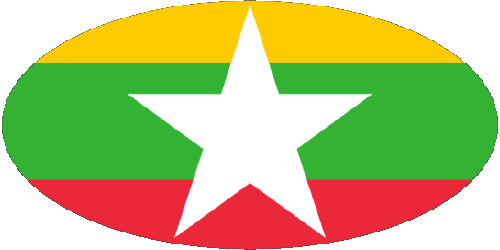 Divers Birmanie Asie Drapeaux 