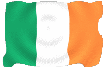 Ondulation Irlande Europe Drapeaux 