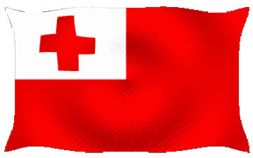 Ondulation Tonga Océanie Drapeaux 