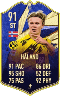 Erling Braut Haland Noruega F I F A - Jugadores  cartas Vídeo Juegos Multimedia 