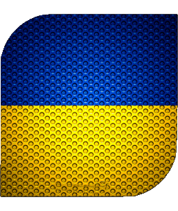 Carré Ukraine Europe Drapeaux 