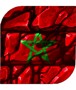 Carré Maroc Afrique Drapeaux 