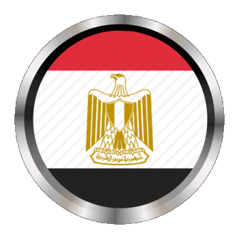 Rond - Anneaux Egypte Afrique Drapeaux 