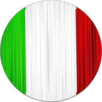 Runde National Italien Europa Fahnen 