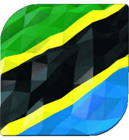 Carré Tanzanie Afrique Drapeaux 