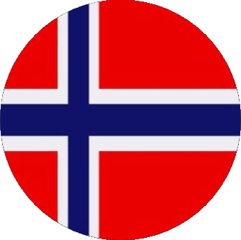Rond Norvège Europe Drapeaux 