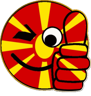 Smiley - OK Macedonia Europe Flags 