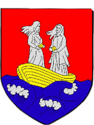 Blason-Blason SAINTES MARIES DE LA MER 13 Départements - Villes France Drapeaux 