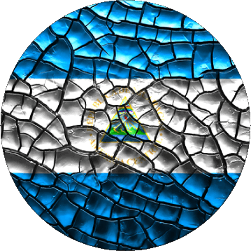 Tondo Nicaragua America Bandiere 