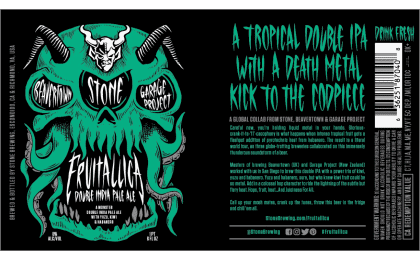 Fruitallica-Fruitallica Stone Brewing co USA Beers Drinks 