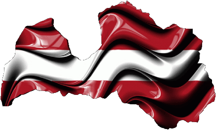 Map Latvia Europe Flags 