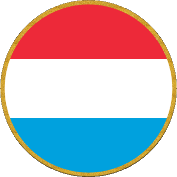 Rond Luxembourg Europe Drapeaux 
